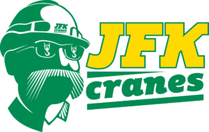 JFK Cranes. Crane Hire and rigging. Melbourne. Logo safety head